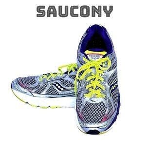 Saucony Women's Gray and Yellow Running Shoes